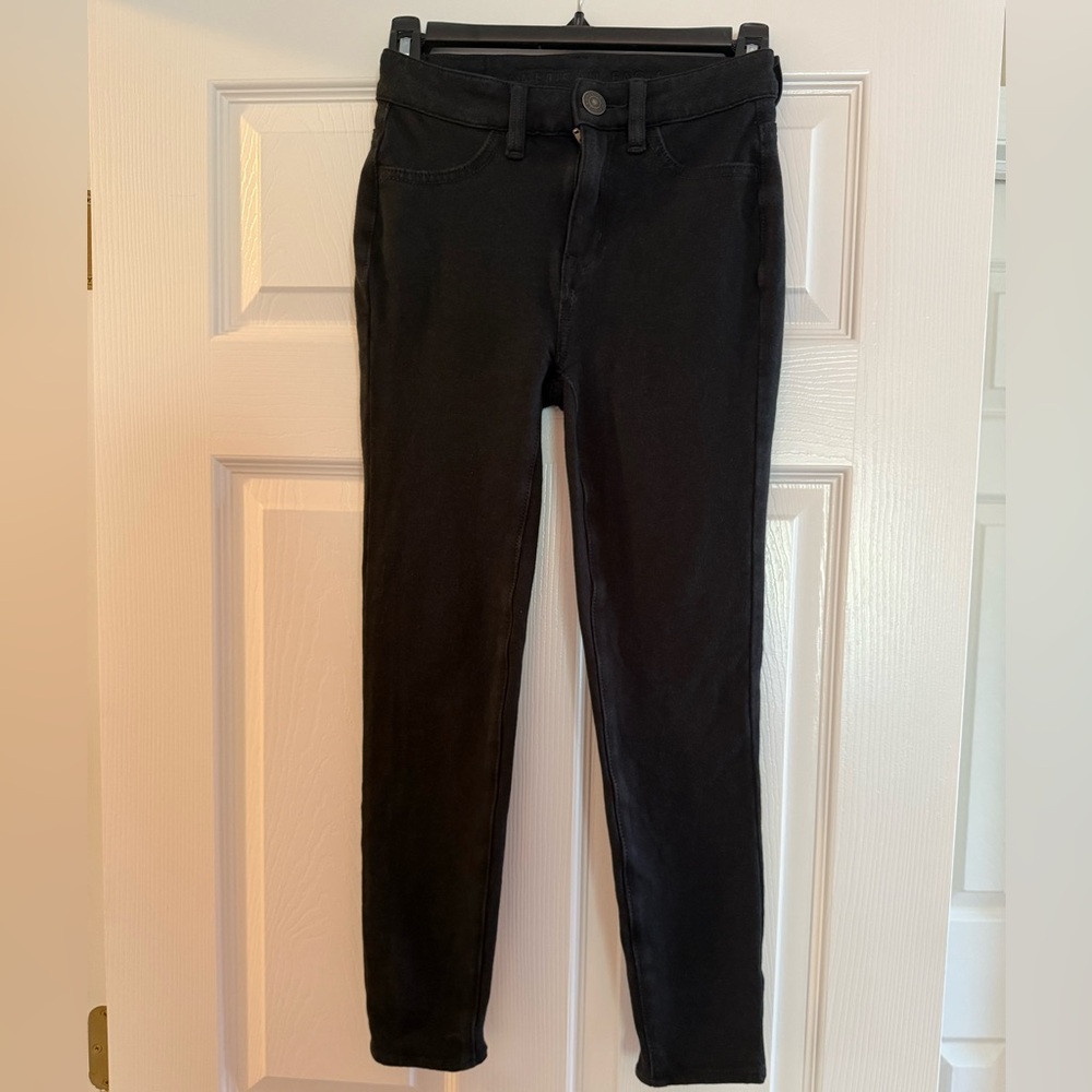 American Eagle Next Level Stretch Black Jeggings 00